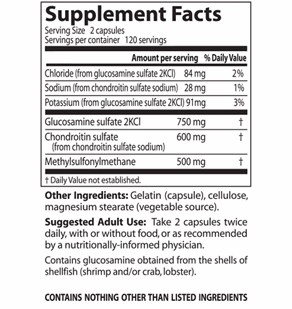 USA 葡萄糖胺 - 天然紓緩關節痛配方