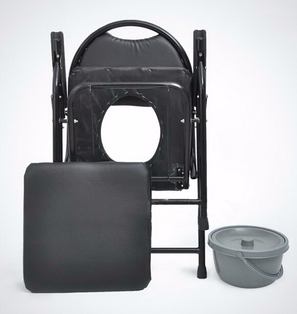 加厚鋼管可摺式座便椅