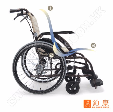 日本 WAVIT - 22S 手推輪椅【人體工學|舒適】